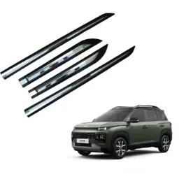 SureStrive 4 Pcs Black &a; Silver Side Door Car Beading Set for Hyundai Exter All Model-28
