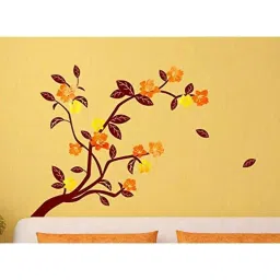 Asian Paints NA42CL Wall Ons 76.2x30.48cm Vinyl Multi Colored Branch Self Adhesive Wall Sticker, HPCA13596-picture-37