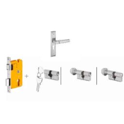 Dorset Cosmo HL CS 8 inch Stainless Steel Lock Set with Both 70mm Side Key Cylinder (Pack of 2)-picture-22
