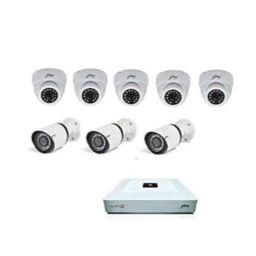 Godrej See Thru 1080p Full HD White CCTV Camera Kit without Hard Disk, Godrej 2MP 5 DOME 3BULLET-5