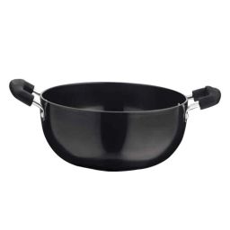 Vinod Black Pearl 2.1 Litre Deep Kadhai, HADKWL20 (Pack of 5)-39