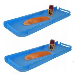 Drizzle 2 Pcs Plastic Blue Unbreakable Shelves Set, ASHELVEBLUE2-picture-14