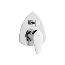 Cera Valentina Metal Single Lever Wall Mount High Flow Concealed Diverter Exposed Part, F1013721-31