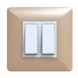 GreatWhite Fiana EVO 3 Module PVC Rose Gold Chrome Finish Modular Switchboard Plate, 20603-RG (Pack of 20)-28