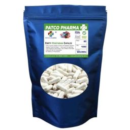 Patco Pharma 600-1000mg Vegetarian White Empty Capsule for Size 00 Capsule (Pack of 1000)-image-82