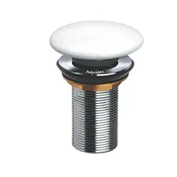 Aquieen 32mm Brass White Ceramic Pop Up Full Thread Waste Coupling-image-26