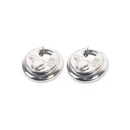 Europa 14mm 14 Pin Stainless Steel High Security Disc Padlock, P390 TW (Pack of 2)-image-56