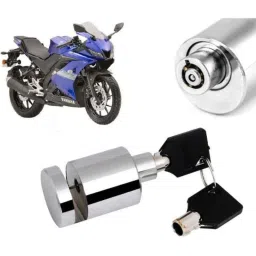 Auto Pearl Stainless Steel Silver Heavy Duty Anti Theft Motorcycle Disc Brake Lock, Lock_523-picture-24