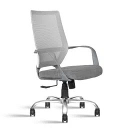 Rose Finch Mesh Grey Medium Back Ergonomic Office Chair-image-8