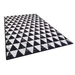 Matz and More 100x150cm Nylon Black Geometric Marble Triangles Anti-Slip Rug, F-GEO-MT-9-R1-image-57