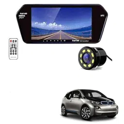 Auto Pearl CBP33 7 inch HD Bluetooth LED Touch Screen with 8 LED Reverse Camera for BMW i3-17