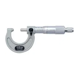 Markvel 0-25mm Stainless Steel Analog Double Ball Tube Micrometer, 201-25D-48