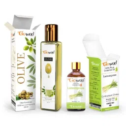 GoWoo 2 Pcs 10ml Natural Lemongrass Aroma Oil &a; 100ml Olive Carrier Oil Set, GWOC772-P28+P179-picture-4