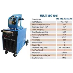 Stamp Bridge MULTI MIG 500I 415V Three Phase MIG Welding Machine-4