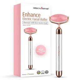 Healthsense FR407 Single Head Electric Roller Facial Massager with Rose Quartz Smooth Roller Head-picture-35