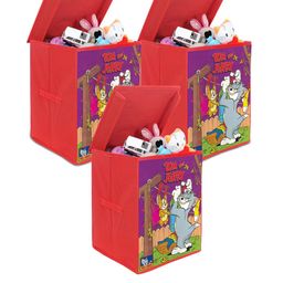 prettykrafts Unisex Red Pack of 3 Tom and Jerry Printed Storage Box-picture-19