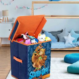 prettykrafts Unisex Blue & Orange Scooby-Doo Printed Storage Box-56