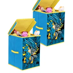 prettykrafts Unisex Yellow & Red Pack of 2  Batman Printed Storage Box-103