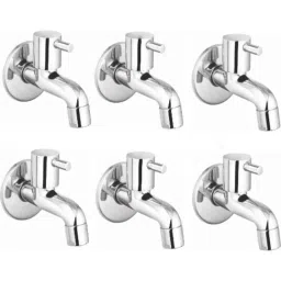 IRIS Dove Brass Chrome Finish Bib Cock (Pack of 6)-image-12