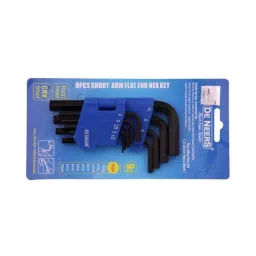 De Neers Black Finish Metric 9 Pcs Short Hex Allen Key Set in Sliding Box Packing-picture-20