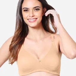 VStar Women Beige Seamless Medium Support Double Layered Moulded Cups Bra-image-98