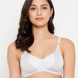 Clovia Women Grey Melange Bra-image-4