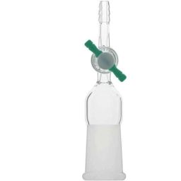 ABGIL B-19 Borosilicate 3.3 Glass Flow Control Adapter with Straight Stopcock, ABG482-15