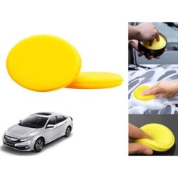 Auto Pearl Polyurethane Beige Washing &a; Waxing Polish Foam Sponge for Civic 2019 (Pack of 2)-picture-11
