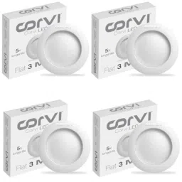 Corvi Flat 3 6W 5700K White Round LED Panel Light, HPCA34121 (Pack of 4)-42