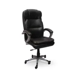 Caddy PU Leatherette Black Adjustable Office Chair with Back Support, DM 79 (Pack of 2)-picture-39