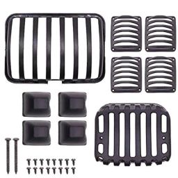 AllExtreme Pvc Front Rear Head Light, Tail Light &a; Indicator grill Cover Set Compatible With Hero Splendor (Black)-21