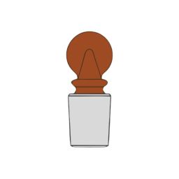 Glassco 19/26 Glass Stopper with Solid Penny Head, 012.513.04A (Pack of 5)-41