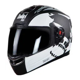 Steelbird SBA-1 Beast Air Glossy Black Grey Full Face Motorbike Helmet, Size (Large, 600 mm)-picture-47