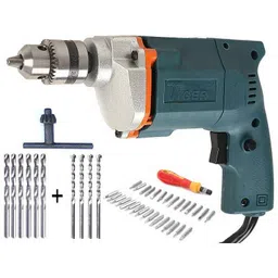 Tiger TGP10 10mm Electric Drill Machine with 6 HSS Bits, 4 Masonry Bits &a; 31 Pieces Screwdriver Set-35
