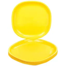 Signoraware Lemon Yellow Square Full Plate, 214 (Pack of 6)-picture-32