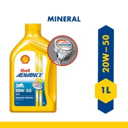 Shell 1L Advance AX5 4T 20W-50 API SL Premium Mineral Motorbike Engine Oil-10