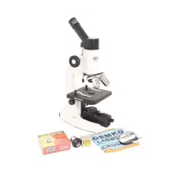 Gemko Labwell Compound Microscope with Cordless LED Lamp, Blank Slide Pack, G-S-725-88-38
