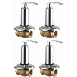 Snowbell Soft Brass Chrome 20mm Concealed Stopcocks (Pack of 4)-image-5