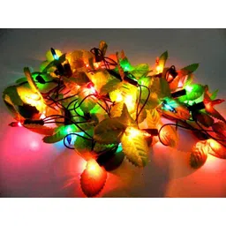 Tucasa Multi Colour Leaf String Light, DW-167 (Pack of 2) image 2