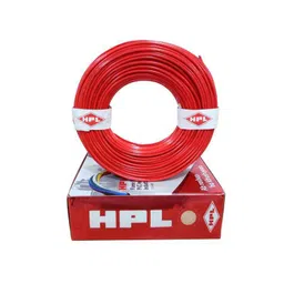 HPL 4 Sq mm Red Single Core Unsheathed Household Wire, Length: 90 m-picture-31