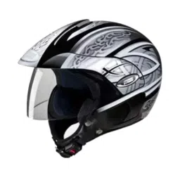 Studds N4 Expanded Polystyrene Black Open Face Helmet, Size: 580 mm-picture-27