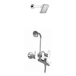 10X WM-7766 Brass Chrome Finish 3 in 1 Wall Mixer-27