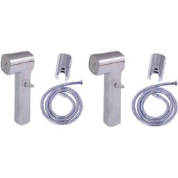 IRIS JAZZ Brass Chrome Finish Health Faucet Set (Pack of 2)-32