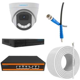 Cybernautt 3MP Full HD Indoor &a; Outdoor Network IP Combo Kit with 10Ch NVR, 1Dome Full HD Camera, 4Ch POE, 100m Copper LAN Cable &a; Connectors-18