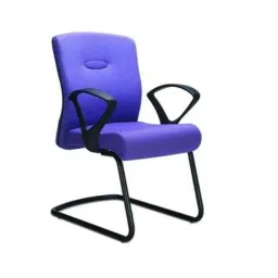 Godrej Interio Leather &a; Plastic Blue Bravo Office Visitor Chair, FN1233936-S-PM5458-picture-22