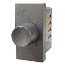 Legrand Arteor 120W 5 Steps 2 Module Square Magnesium Fan Step Regulator, 5736 69-picture-3