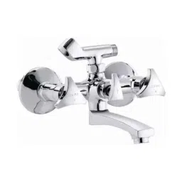Cera Diva Stainless Steel Silver Chrome Finish Wall Mixer with Telephonic Shower Arrangement, F2010404-image-71