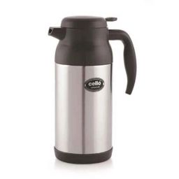 Cello Armour 1600ml Black Stainless Steel Vacuum Serving Pot, 405CSP0003 (Pack of 3)-picture-0