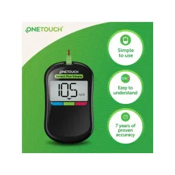 OneTouch Select Plus Simple Blood Glucometer with 60 Pcs Test Strips image 3