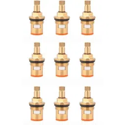 Spazio 1/2 inch Brass Quarter Turn Ceramic Disc Cartridge for Tap (Pack of 9)-picture-43